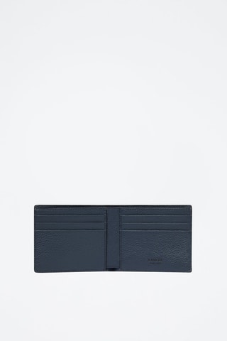 Leren Portefeuille Graphic - Petrolblauw