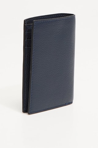 Leren Portefeuille Graphic - Petrolblauw