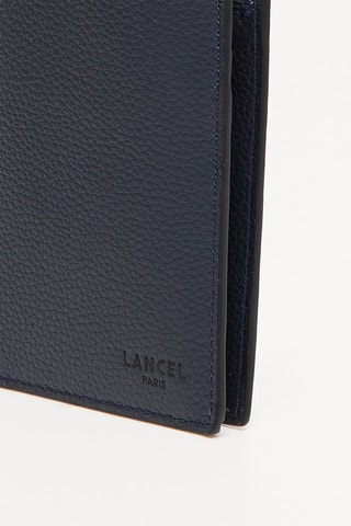 Leren Portefeuille Graphic - Petrolblauw
