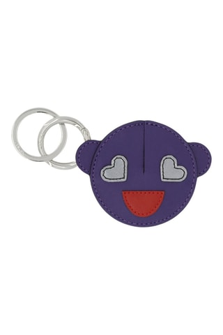 Leren Sleutelhanger Funkies - Paars