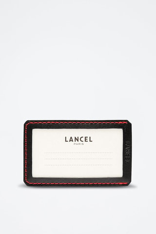 Leren Bagagelabel Explorer - Zwart