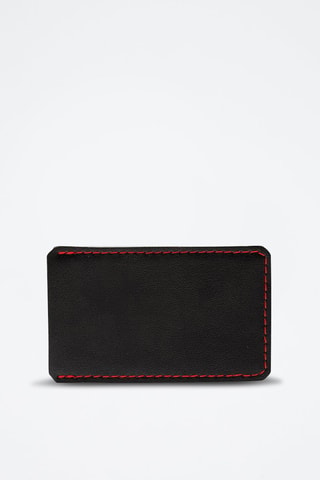 Leren Bagagelabel Explorer - Zwart