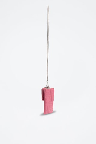 Leren Telefoonhoesje Midi-minuit - Roze
