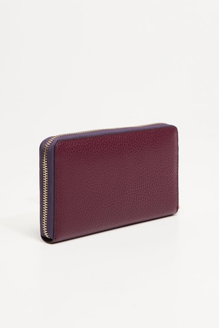 Leren Portefeuille Lettrines - Bordeauxrood