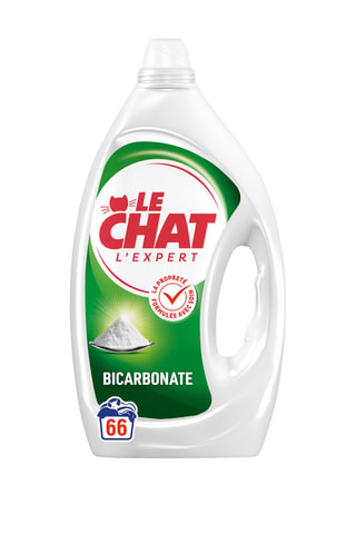 2 x Lessive L'Expert Bicarbonate Le Chat - 66 lavages - 2,97 l