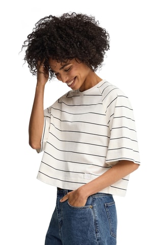 T-shirt - Bleu marine et écru