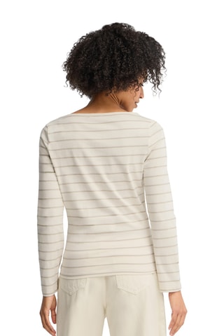 T-shirt slim - Beige et marron