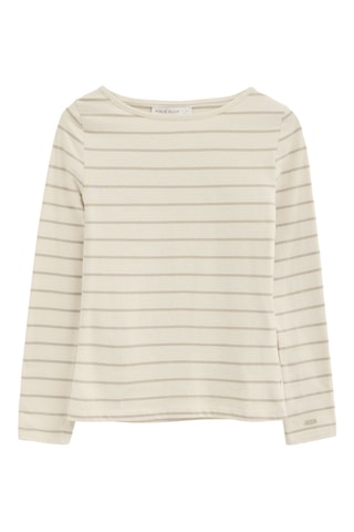 T-shirt slim - Beige et marron