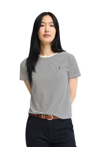 T-shirt regular - Bleu marine et écru