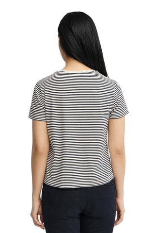 T-shirt regular - Bleu marine et écru