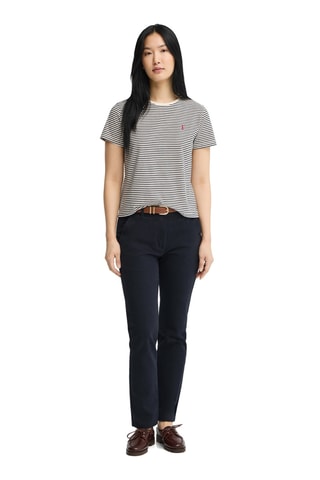 T-shirt regular - Bleu marine et écru