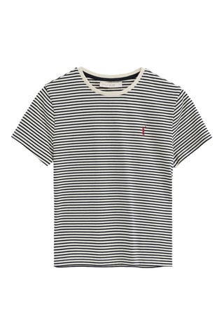 T-shirt regular - Bleu marine et écru