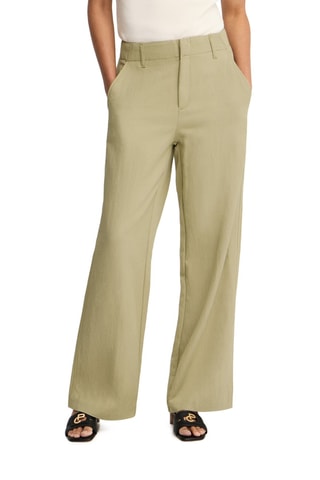 Pantalon regular - Beige