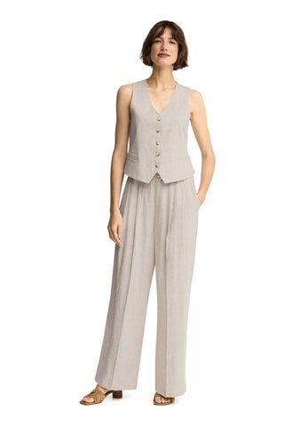 Pantalon relaxed en lin - Écru