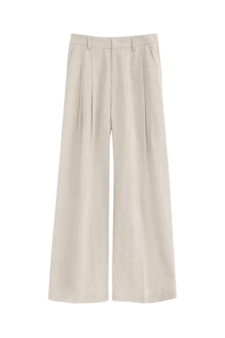 Pantalon relaxed en lin - Écru