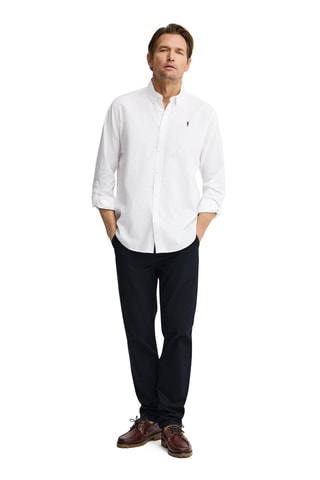 Chemise regular en lin - Blanc