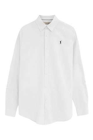 Chemise regular en lin - Blanc