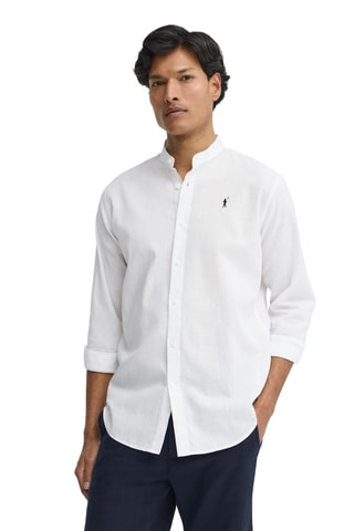 Chemise regular en lin - Blanc