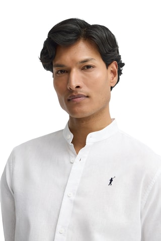 Chemise regular en lin - Blanc