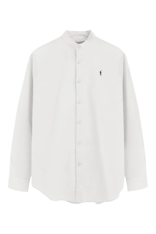 Chemise regular en lin - Blanc