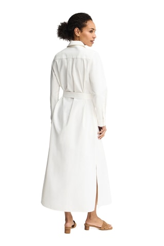 Robe chemise en lin - Blanc