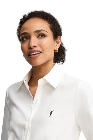 Robe chemise en lin - Blanc