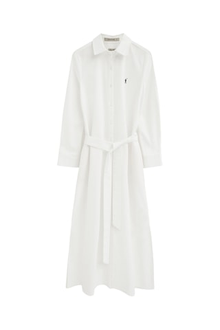 Robe chemise en lin - Blanc