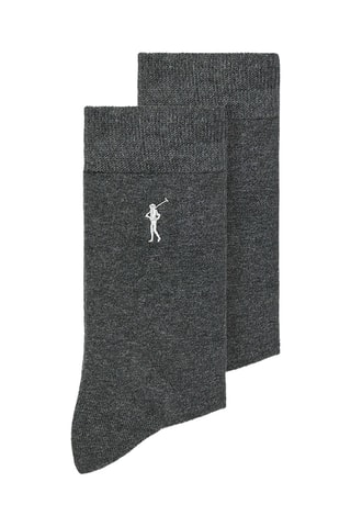 2 paires de chaussettes - Gris foncé