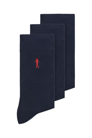 3 paires de chaussettes - Bleu marine
