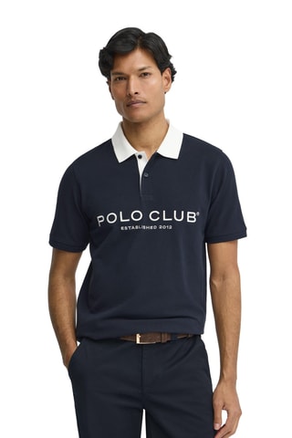 Polo loose - Bleu marine