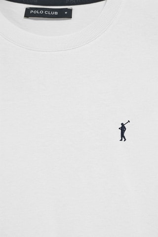 2 T-shirts regular - Blanc et bleu marine