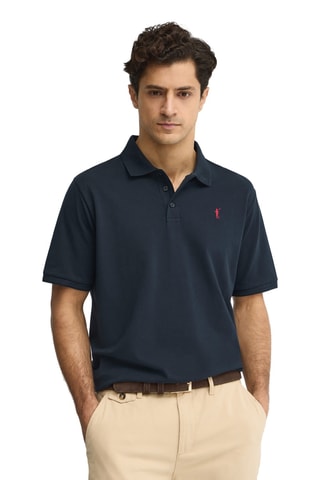Polo regular - Bleu marine