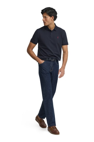 Polo slim - Bleu marine