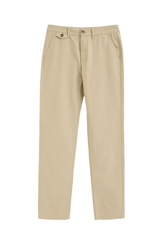 Pantalon regular - Beige