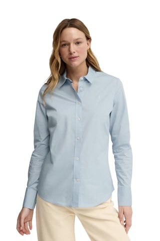 Chemisier slim - Bleu clair