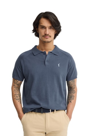 Polo regular - Bleu
