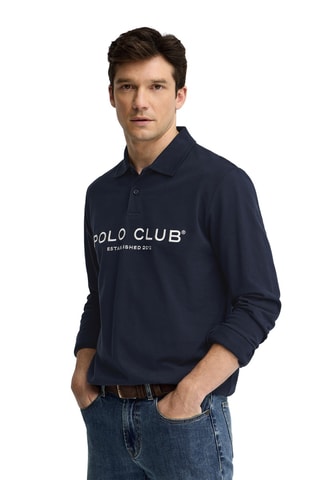 Polo loose - Bleu marine