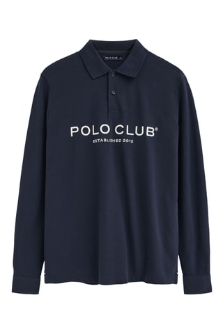 Polo loose - Bleu marine