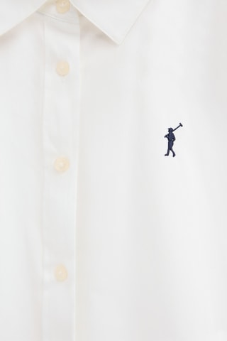 2 chemises slim - Blanc et bleu clair