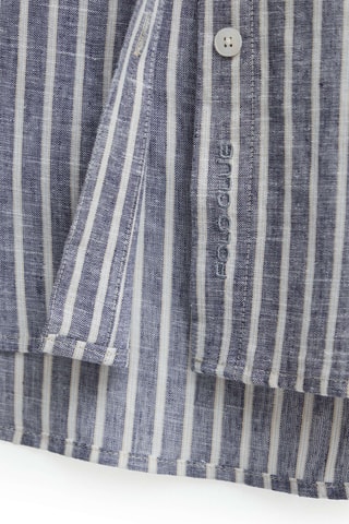 Chemisier loose en lin - Bleu
