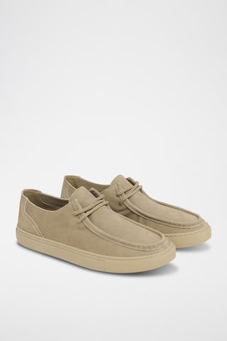 Chaussures en cuir suédé - Beige