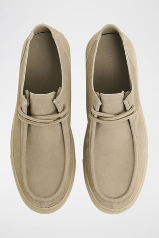 Chaussures en cuir suédé - Beige