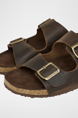 Mules en cuir - Marron