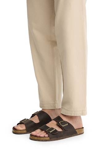 Mules en cuir - Marron