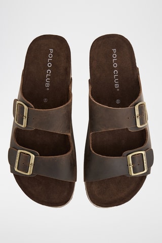 Mules en cuir - Marron