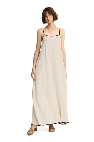 Robe longue en lin sans manches - Écru
