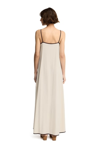 Robe longue en lin sans manches - Écru
