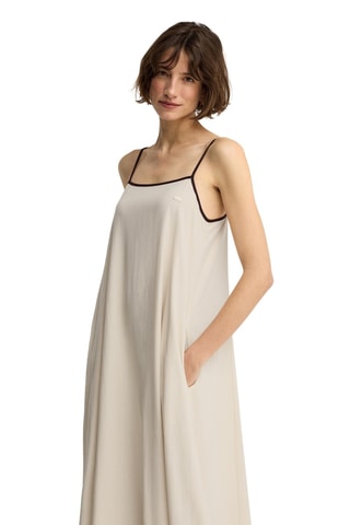 Robe longue en lin sans manches - Écru