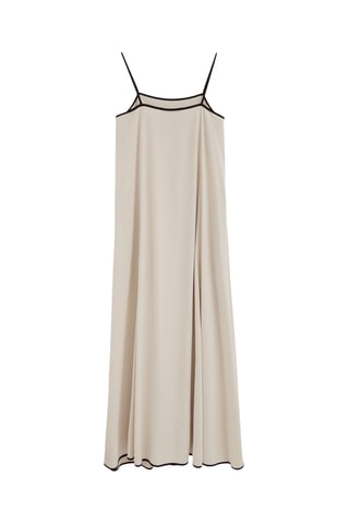 Robe longue en lin sans manches - Écru