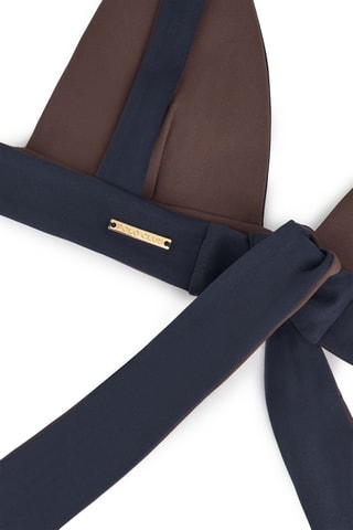 Haut de maillot - Bleu marine et marron